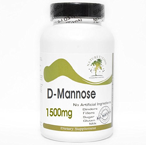 D-Mannose 1500mg / / 180 Capsules / / Pure / / / oleh Suplemen PureControl