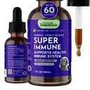 Animal Essentials Super Ammune for Dogs & Cats - Imune System Suppport, Echinacea, Eleuthero, Olive Leaf Extract, Liquid Drops - 1 Fl Oz