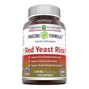 Amazing Formula Rice Merah Yeast 1200 mg Per Serving Capsules Suplemen 12.4; Non-GMO 124; Gluten Free Alag14; Dibuat di USA (1 Pack, 120 Count)