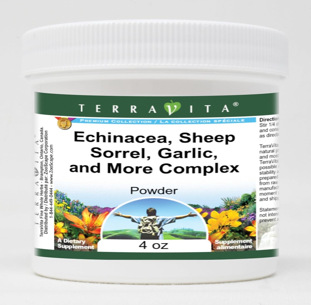 Echinacea, Sheep Sorrel, Bawang putih, dan Powder Kompleks Lebih (4 oz, ZIN: 516903) - 3 Pack