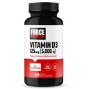 ForCE FacTOR Vitamin D3 5000 IU Softgels, Tinggi-Potamin D Suplemen untuk mendukung kekebalan dan Kesehatan Tulang, Kualitas Premium, Tanpa Pengawet, 120 Softgels