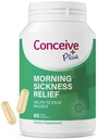 Bantuan dari Nausea, Motion & Stomach Dishibur Selama Pregnancy - Escupting for Expecting Moms - Non-GMO - 60 Vegan Capsules