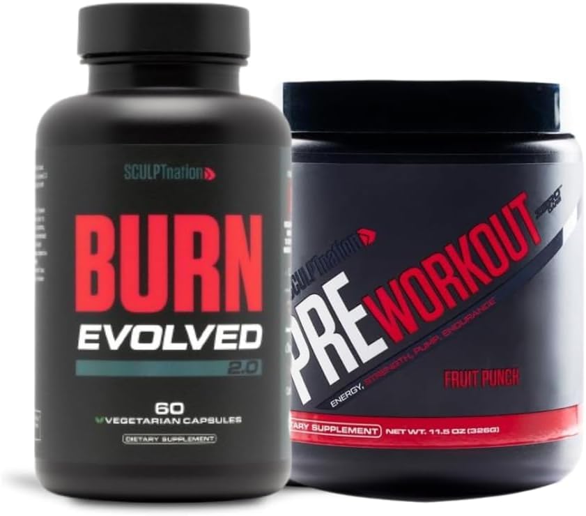 Skulpt Nation by V Shred Burn Evolved 2.0 and Pre Workout Fruit Bundle