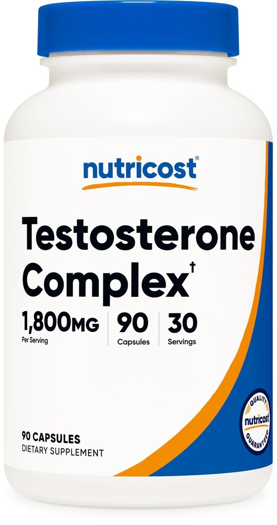 Kompleks Dukungan Testosteron (90 Kapsul) -1800mg Per Serving