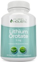 Lithium Orotasi 5mg, 180 Vegetarian Lithium Capsules, Suplemen Lithium Orotasi 5mg, 180 Vegetarian Lithium Capsules, Membantu Mempertahankan Kesehatan Mood, Behavious Memory dan Wellness