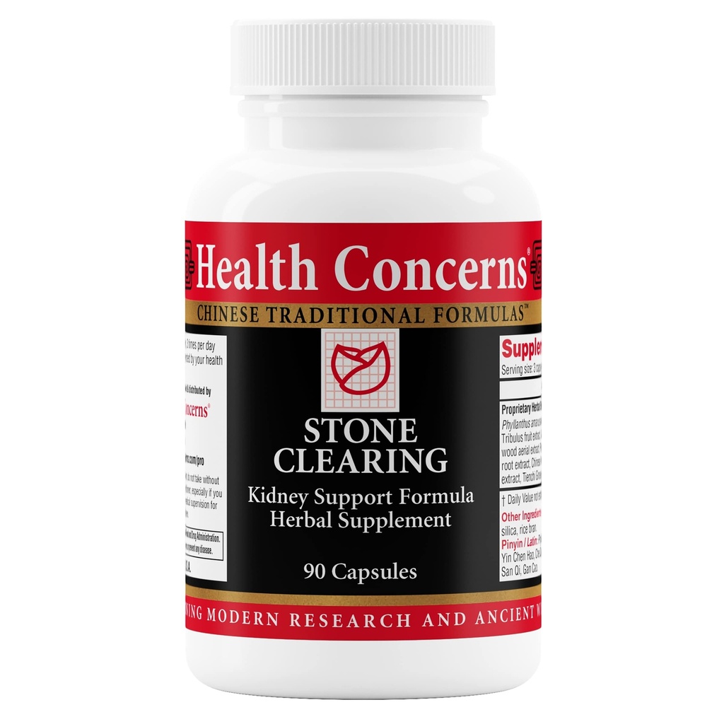 Konser Kesehatan Stone Clearing - Kidney Dukung & Tienchi Ginseng Suplemen - Detox Bladder - 90 Capsules
