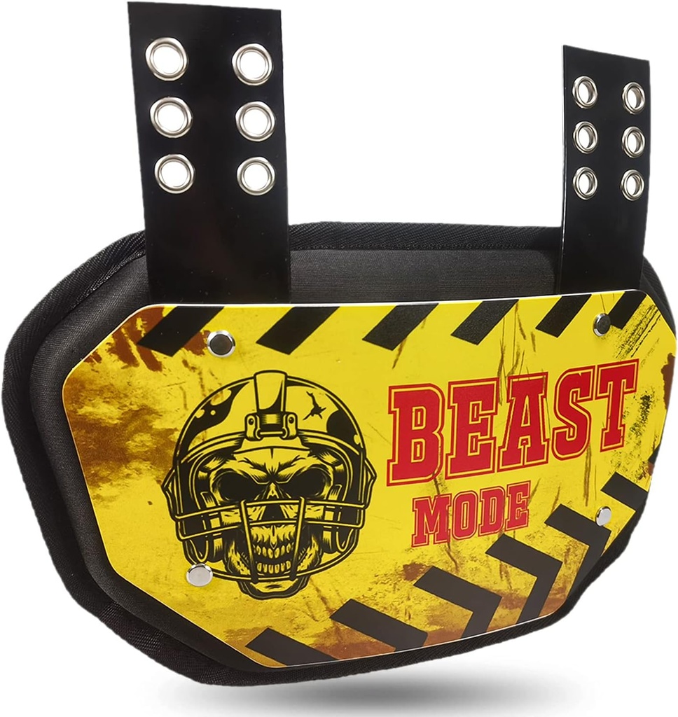 Sports Football Back Plates Football Backplates for Shoulder Pads Football, Rear Protection Back Pads for Football Players, Lower backs will be safe and stylish with this sturdy backplate.