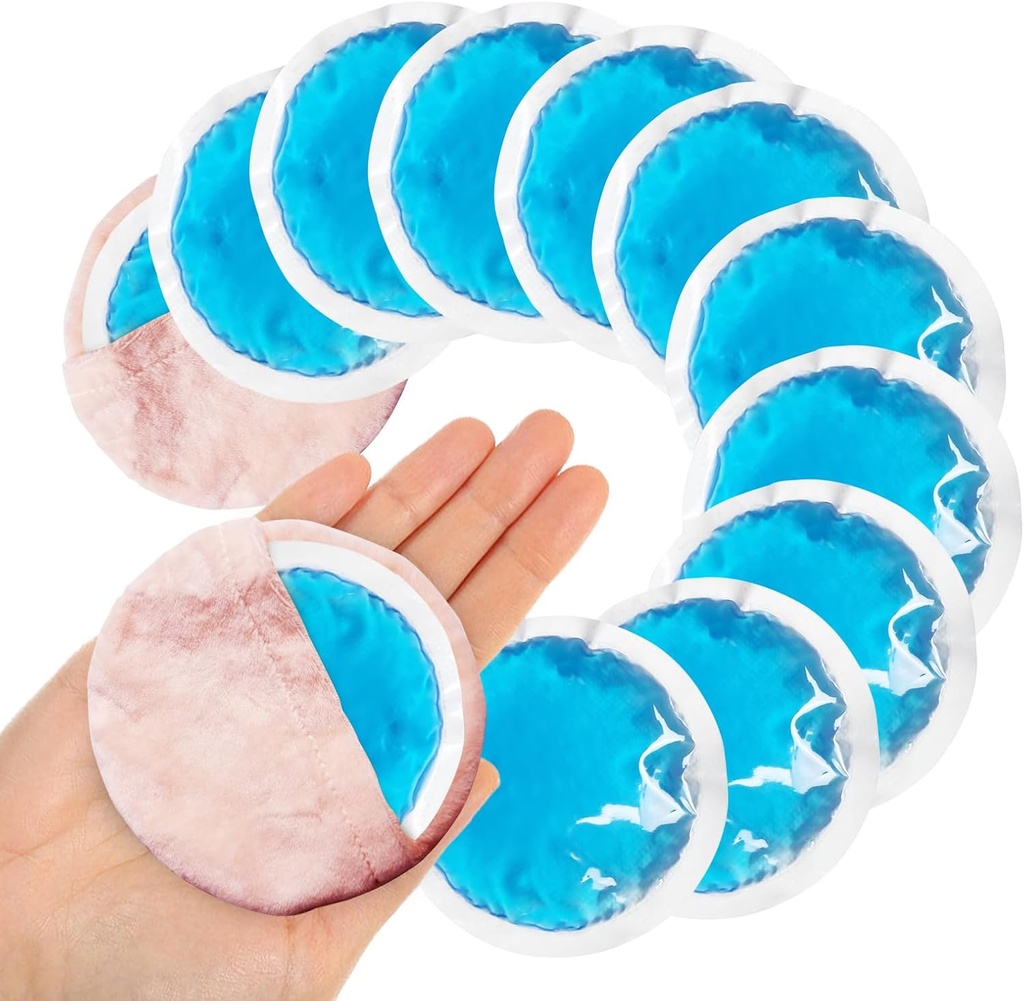Bulat Es Kecil untuk Para Penginapan, 12 Paket Es Kosmetik Lembut untuk Wajah, Bisa dipakai Ulang Panas Gel Dingin Kompres Dingin Dengan 2 Bungkuk Untuk Relief Sakit, Toothache, Bedah Payudara, Kebijaksanaan