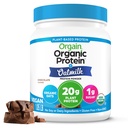Orgain Vegan Powder + Oat Milk, Chocolate - 20g Tanaman berbasis Protein, Gluten Free, No Dairy, Soy atau Laktosa Ingrediens, Low Sugar, Non-GMO, Kosher, For Shakes & Smoothies - 1.05lb