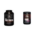 Hewan 100% Powder Whey Protein - Whee BCAA untuk Pre- atau Post- Workout, Recovery & Fury Pre Workout Suplemen untuk Energi dan Fokus 5g BCAA 350mg Caffeine Oxide
