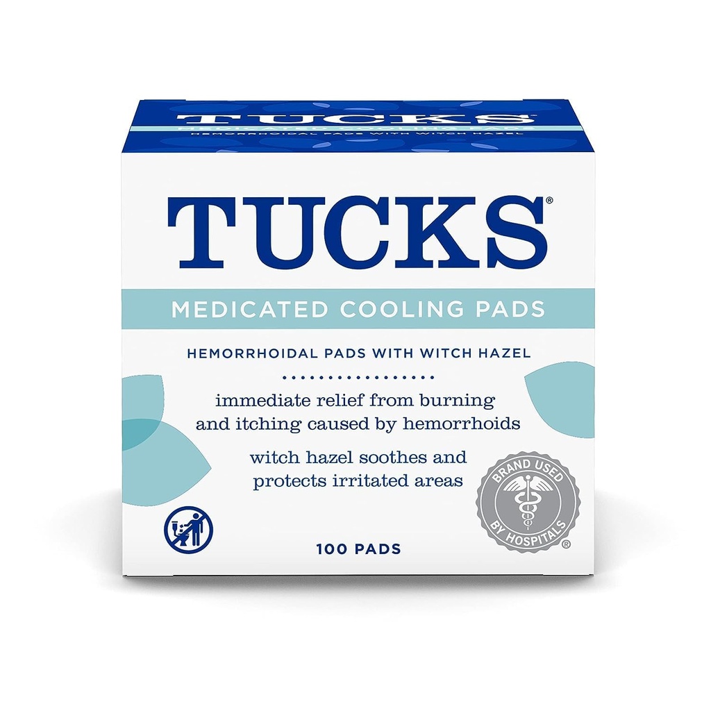 Fiboncon 140 Fiber Caplets for Constipation Relief & Tucks 100 Paid Cooling for Hebrihoids