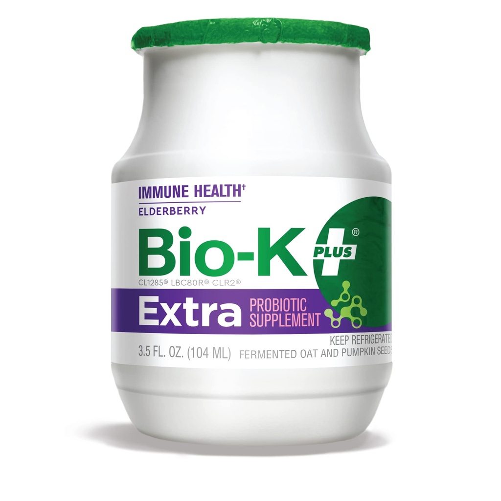 Bio- K Plus Organik Elderberry Immune Extra Probiotic 6PK, 3.5 Fz