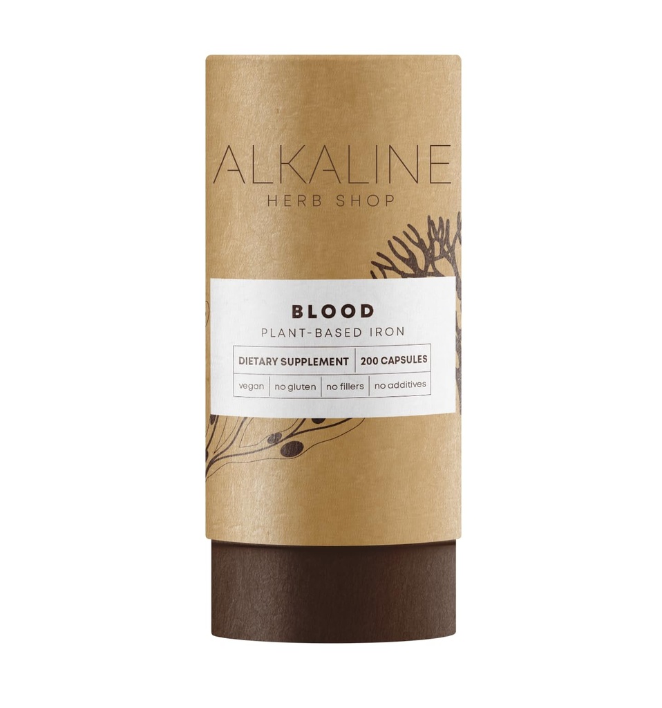 Alkaline Herb Shop Tambahan Darah 200 Kapsul (Besi)