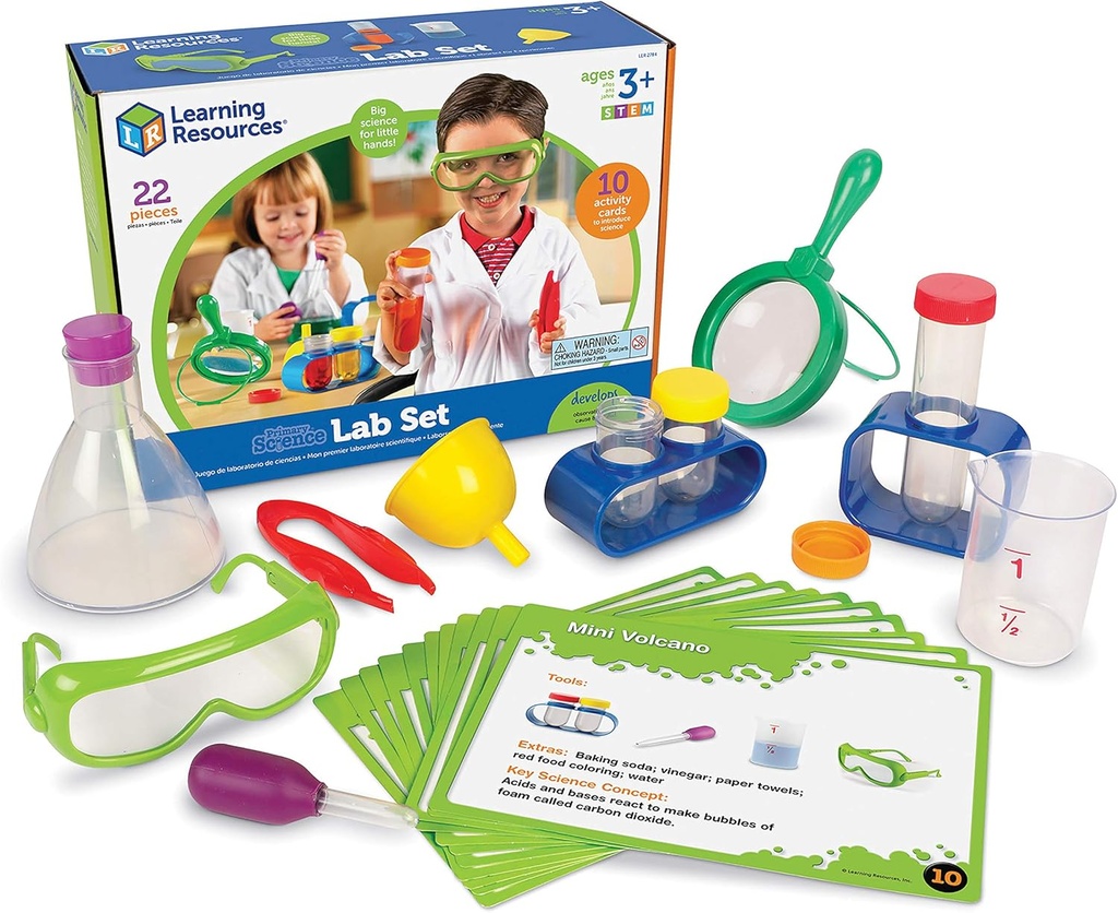 Research Resource Primary Science Lab Activity Set - Eksperiments for Kids, Chemistry Toy, Pretend Play, STEM Projects, Classroom Must Haves, Teacher Supplies, Montessori Gifts for Boys and Girls
