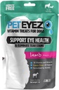 Peteez Tear Sear Remover Vitamin Treats for Dogs - Dukung Kesehatan Mata & Reduce Itching & Tear Stain Buildup - 100% Natural Dog Treats with Superfoods, Antioksidants & Nutrients - Lamb Flavor - 1oz