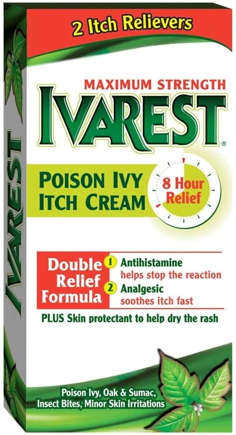 Ivarest Anti- Itch Cream, Maximum Kekuatan, Diobati, 2 Ounce - Beli Packs dan SAVE (Paket 2)