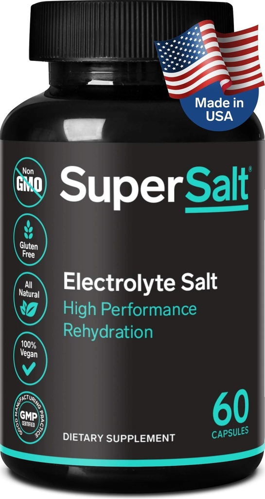 Keto Electrolite Suplement, Salt Replacement Tablet Rapid Oral Rehydration & Post Workout Recout, Magnesium, Zinc, Sodium, Copper 124; 60 Capsules 126; Stop Kaki Cramps dan Kembalikan Energi