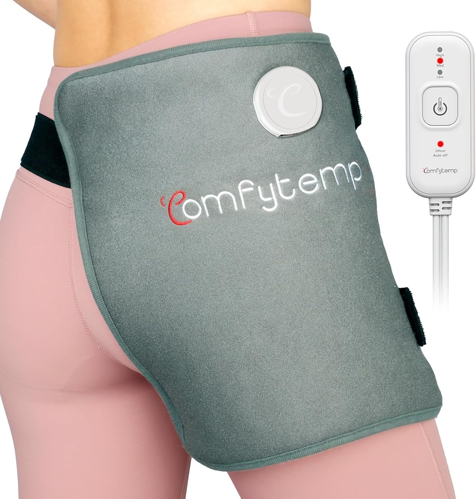 Hip Hip Hip untuk Hip Sciatica Relief Hip Brace, Hadiah Ulang Tahun Natal untuk Ibu Istri Pria, Turunkan Kembali Thigh Buttock Electric FSA Menyatakan HSA Panas Pad Terapi Fisik Hot (S / M)