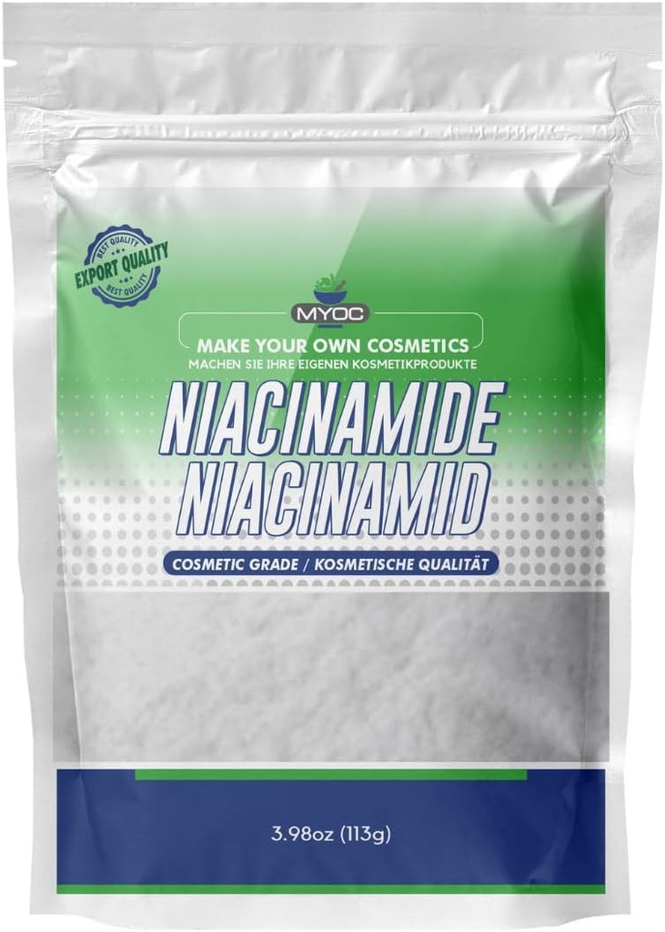 Niacinamide Powder 124; Cosmetic Grade 124; DIY Skincare & Beauty Formulations - 113 g / 3.9 Oz