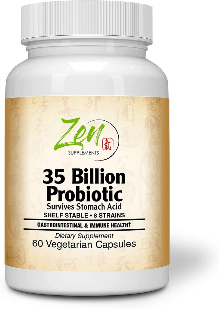 35 Miliar Probiotic CFU dengan 8 Strains 60- Vexcaps - Substained Rilis Technology, Resist Stomach Acid, Shelf Stable - Dukung untuk Heally Divalle & Insterial Ecology Favorit Instinal Flora