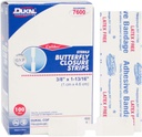 Pendekatan Dukal Butterfly Strips. Kumpulan 100 Perban Pendekatan Luka Adhesive. Bandit Sterile untuk Perlindungan Luka. Penggunaan tunggal. Dibungkus secara individu. Mudah untuk diterapkan.