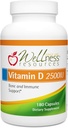 Sumber Daya Wellness Vitamin D - 2.500 IU Soy- Free Vitamin D3 (180 Veggie Capsules)