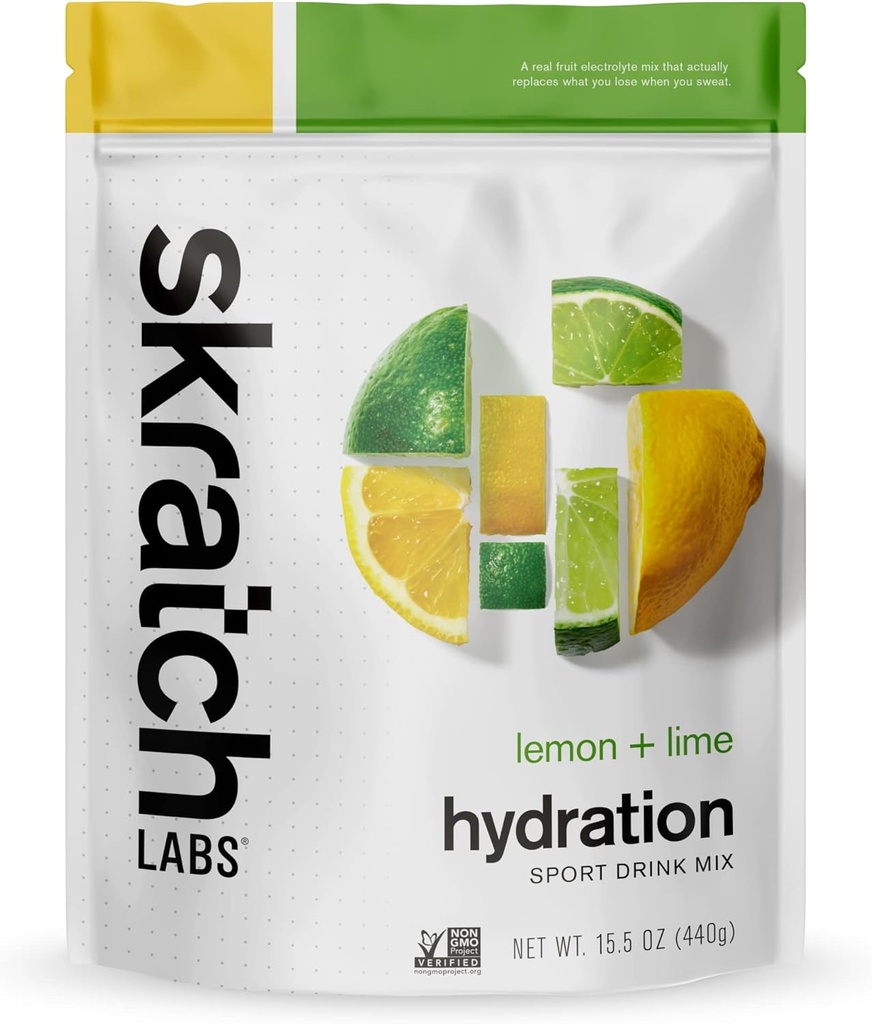Skratch Labs Exercise Hydration Mix Lemons + Limes Reselable Bag