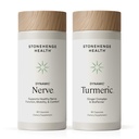 Stonehenge Health Dynamic Nerve + Dynamic Turmeric Bundle Supplemen Dukungan, Tangling, Numbness, Pembakaran