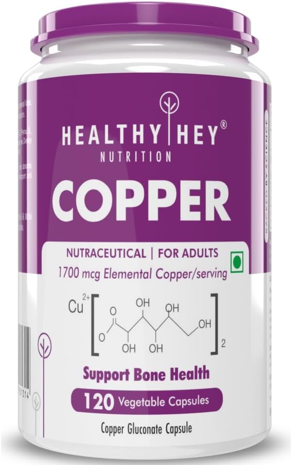 Bentuk Gluconate Copper Yang Tersedia oleh Non- GMO, Gluten Free -120 Veg.