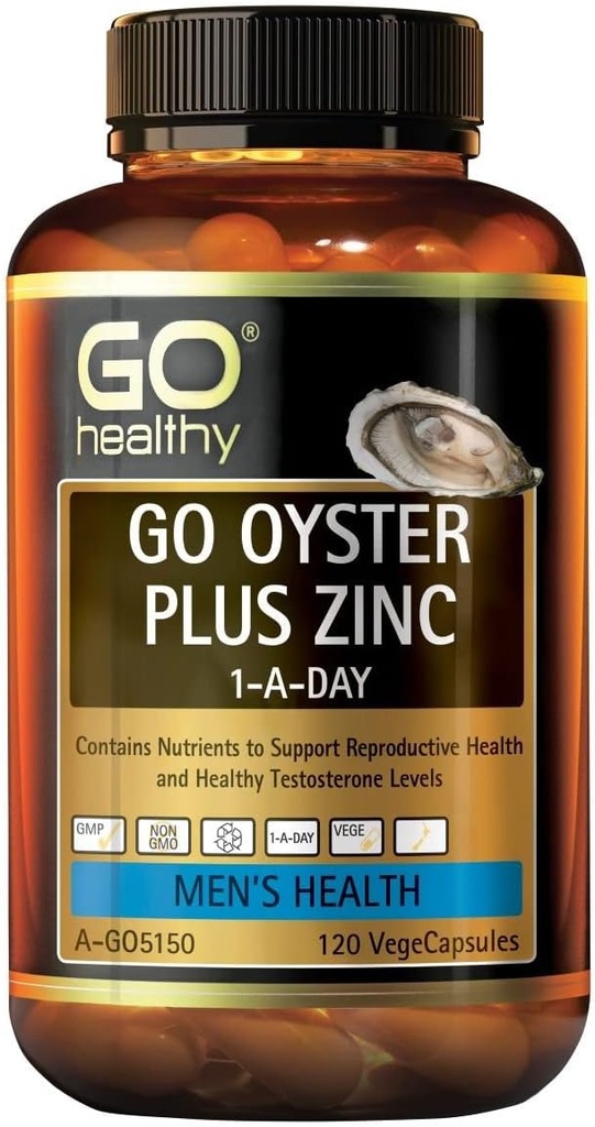 GO Sehat Oyster Plus Zinc 1-A- Day 120 Vege Capsules