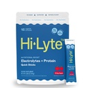 Hi-Lyte Electrolites + Protein Quick Sticks Crisp Apple, 16 Servings - Sodium, Potasium, Whey Protein - Keto Friendly - 5g Protein, No Sugar