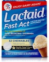 Lactaid Fast Act Laktosa Inwables with Lactase Enzymes, Vanilla Twist, 32 Pks of 1-ct.