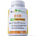 Tambahan DIM 125mg - DIM Diindolylmetana plus BioPerine 90- Day Supply of DIM untuk keseimbangan Estrogen, keseimbangan Hormone Menopause, Dukungan Acne, Rambut Skin dan Nails