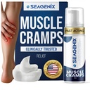Relief for Muscle Cramps Foam - Fast- Acting for Spasms and Leg Soreness - Magnesium Sulfate - Stop Cramps Prevent - All Natural Rehab Recovery - Legs, Calves, Neck, Back, Joint Pain Relief
