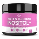 Optifikasi Myo- Inositol & D-Chiro Inositol Powder for Women - 40: 1 Rasio Plus Faunder dan Vitamin D - Dukung Keseimbangan Hormonal Sehat, Siklus Reguler, & Ovarian Kesehatan - 30-Day Suppply