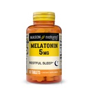 Mason Natural Melonatin 5 mg with B6 & Calcium, Natural Sleep Aid, Supports Restful Sleep, 60 tablet