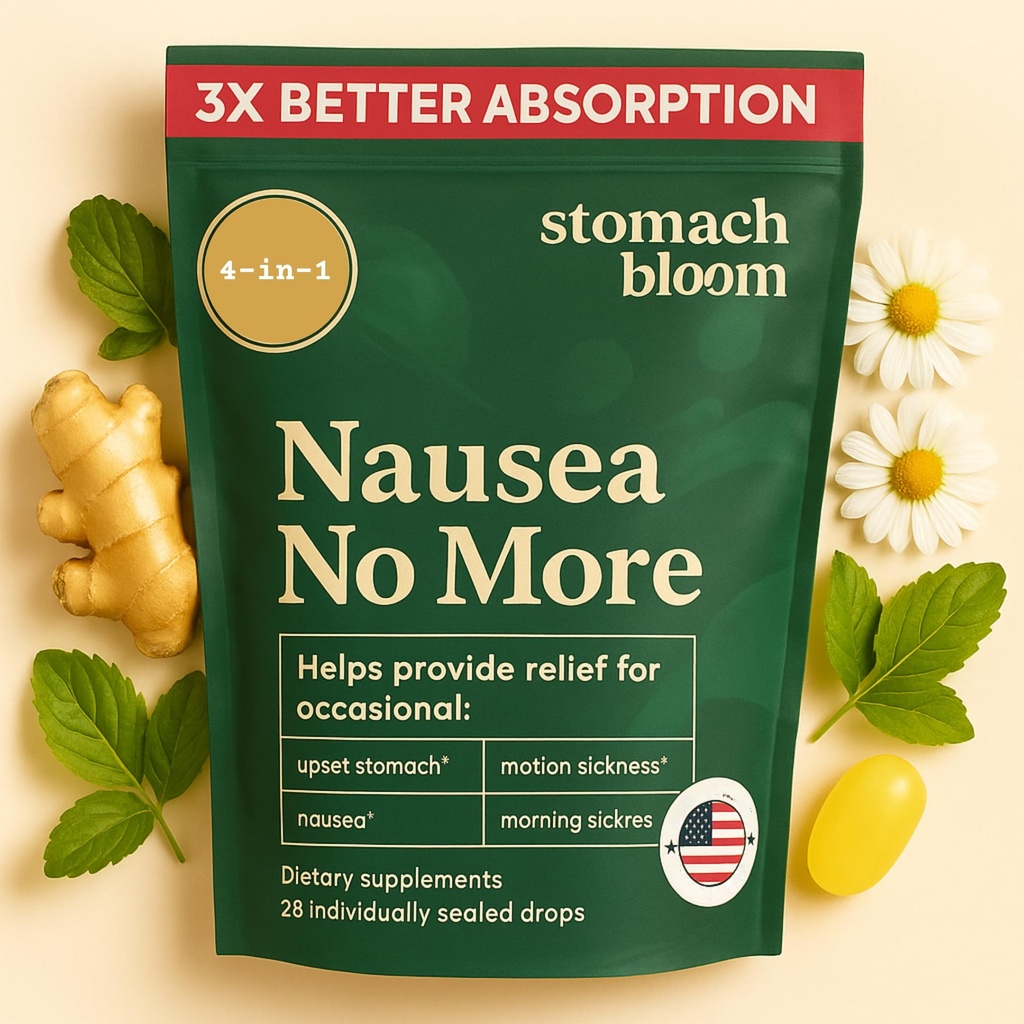 Fast-Acting Ginger for Nausea Relief 124; Herbal Relief for Pregnancy Nausea and Morning & Motion Sickness 124; Ginger, Lemon, Spearmint & B6. 28 Individually Seared Drops.