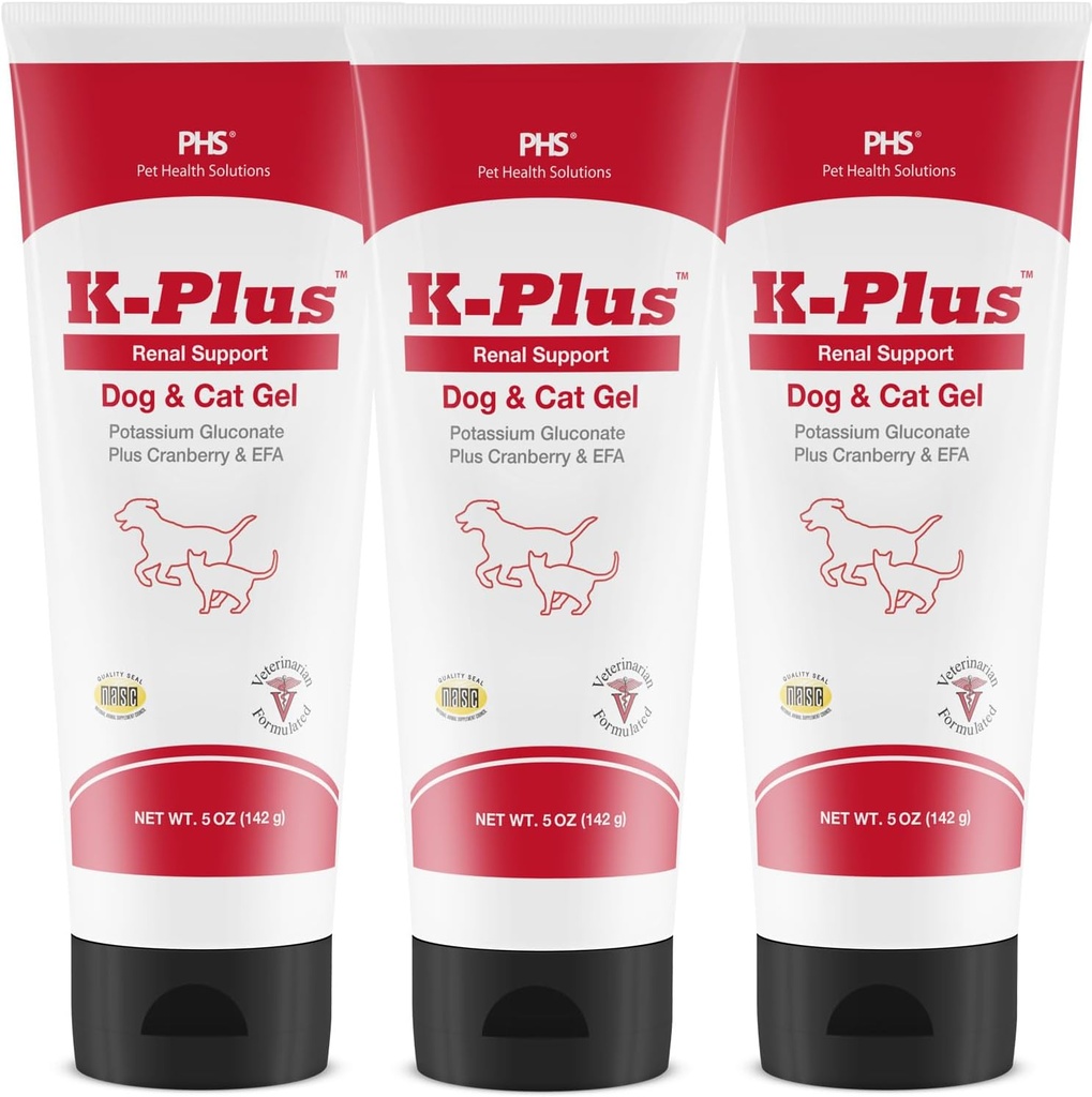 K-Plus Potasium Gluconate Renal Gel Plus Cranberry dan EPA for Dogs and Cats