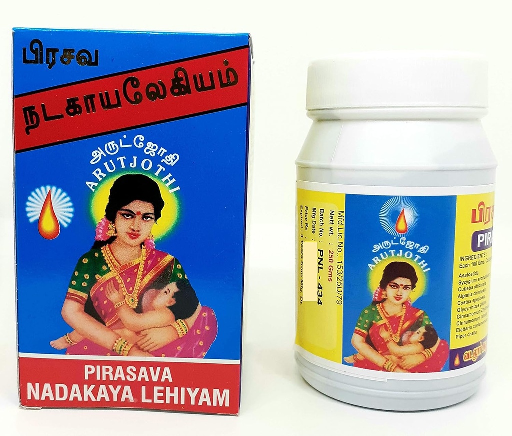 VADALUR ARUTJOTHI PRASAVA NADAYA LEGIYAM 124; Pengiriman Legiyam 14; Postpartum Lehiyam, 500gms