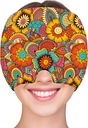 ZNAVETLE D Migraine Relief Cap Headache Cap Ice Hat Dingin untuk Kepala Sakit kepala Migraines Sinus Pack Lease Close Migraine Mask Hangover Cap Ice Beanie Hot / Cold Compression Women