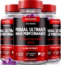 NutraRize (3 Paket Primal Ultimate Gummies, Suplemen PrimalUltimate Performance, Kunci Untuk Mengembalikan Kepercayaan, Premium Gummy, Review Utama Resmi (180 Gummi)