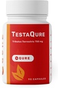 Suplemen Teta Qure Testosteron untuk Pria - Testosterone Booster Meningkatkan Potensi Pria & Soy- Stamina, Endurance, Energi & Mood Enhancer - 90 Capsules Vegan & Soy- Bebas