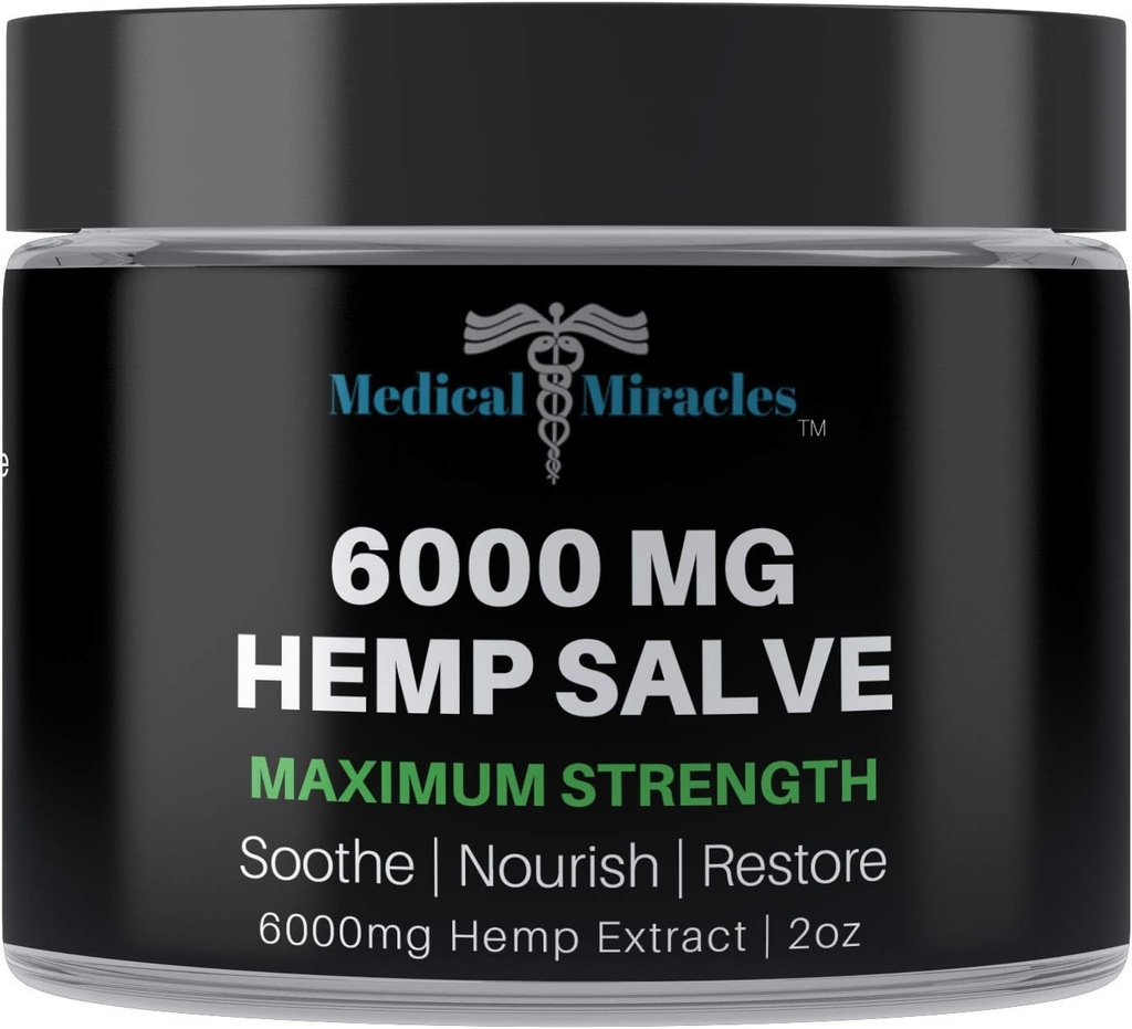 Keajaiban Medis 6000 MG Maksimum Kesehatan Salve Gunakan untuk HIPS, Joints, Neck, Back. Dibuat dengan Bahan Tersedia Terbaik