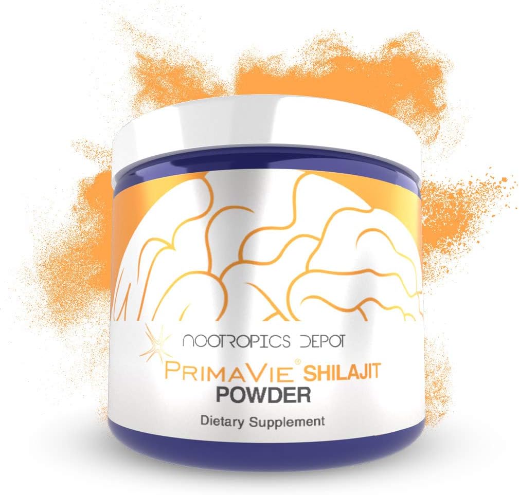 Depot Nootropics PrimaVie Shilajit Powder 60 Grams 124; Ekstraksi Purified 124; Ayurveda Supplemen 126; Mendukung Fungsi Mitokondria + Boosts Endurance