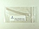 Kabel Generator Perak Murni - 9999 Silver Electrodes - Pre-Cut 6-Inch 10 Gauge Wires - cocok Generator LifeForce