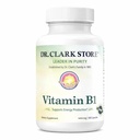 Dr. Clark Vitamin B1 Thiamine 400mg Suplement -Thiamine B1 Suplemen untuk Sistem Gugup Sehat & Energi Metabolisme, Gluten- Free, Dairy Free - 100 Grintin Capsules