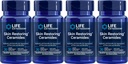 Ekstensi Hidup Skin Restoring Ceramides, 30 Liquid Vegetarian Capsules (Paket 4)