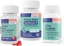 Bongle Relief Dingin & Allergy: Maksimum Kekuatan Guaimfenesin 1200 Mg Mucus Relief (100 Tablet), Phenylephrin HCI 10 mg Nasal Decongestant (200 Tablet) & Zinc Sulfate 220mg