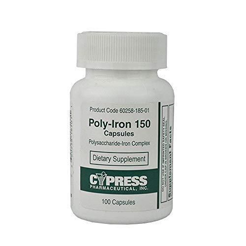 Poly- Besi 150 Capsules Membandingkan Untuk Niferex 150, 100 ea
