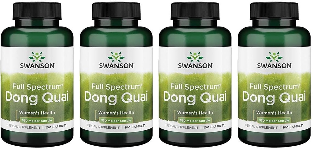 Swanson Dong Quai 530 Miligram 100 Capsules 4 Pack